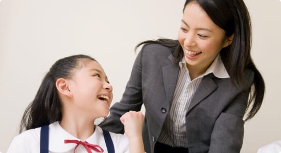 珠算教育士と生徒